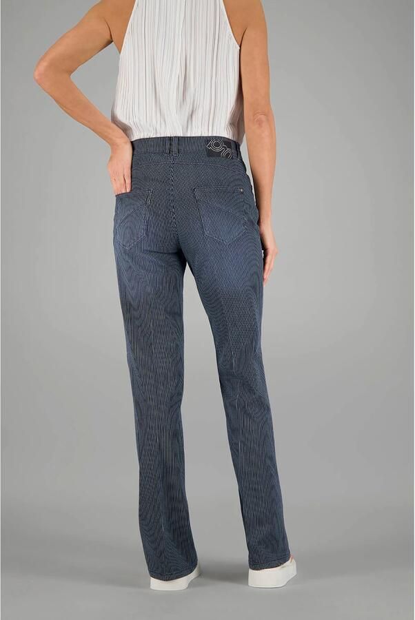 Gardeur straight regular waist broek blauw - Foto 2