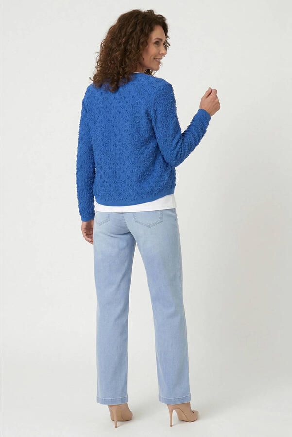 Gardeur vest blauw gebreid - Foto 2