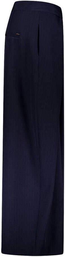 Gardeur wide leg broek met plooien blauw - Foto 2