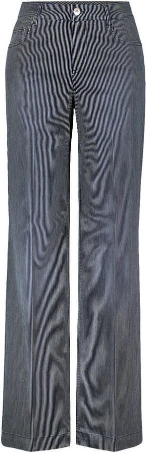 Gardeur wide leg jeans donkerblauw