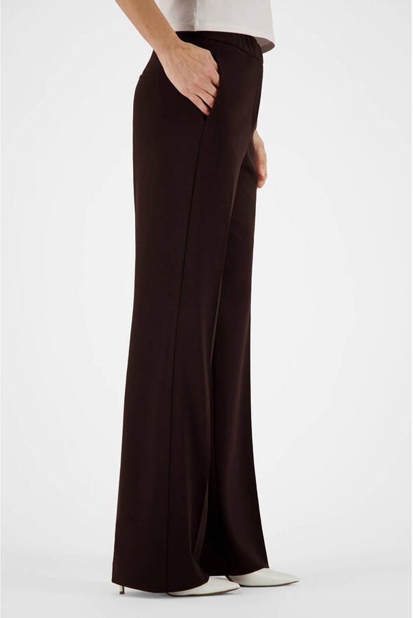 Gardeur wide leg regular waist broek bruin - Foto 2