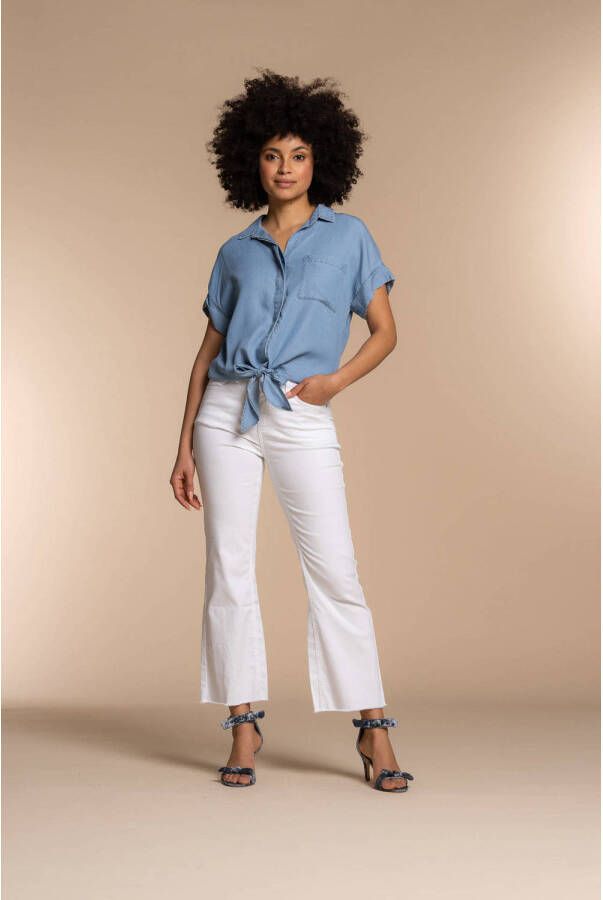 Geisha blouse light blue denim