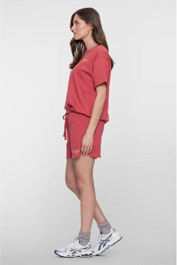 Geisha baggy regular waist sweatshort koraalrood - Foto 3