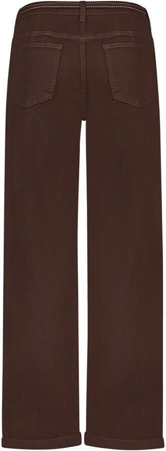 Geisha barrel jeans donkerbruin