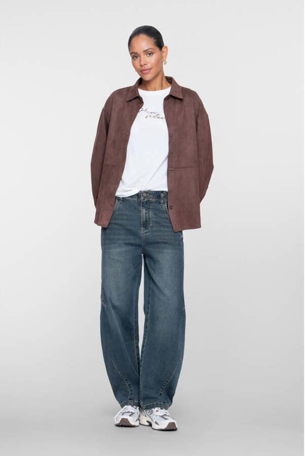 Geisha barrel jeans medium blue denim