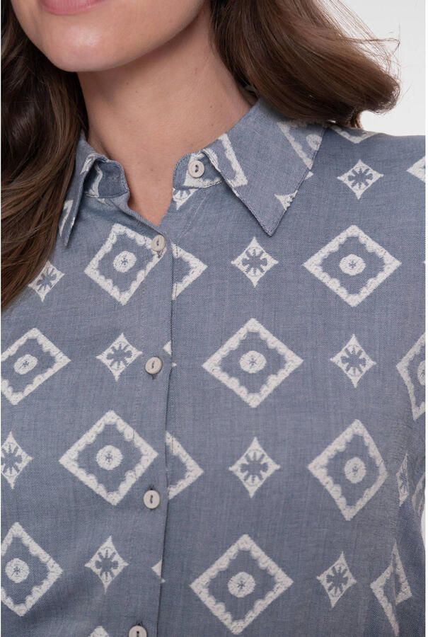 Geisha blouse blauw - Foto 2