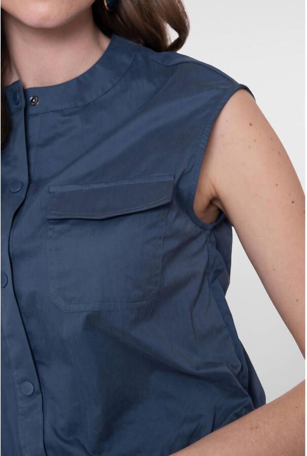 Geisha blouse blauw - Foto 2