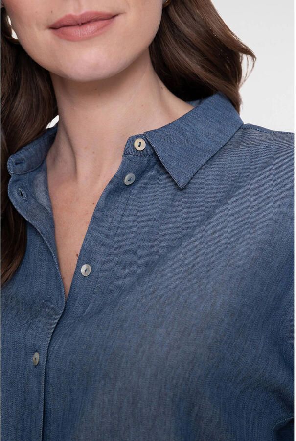 Geisha blouse blauw - Foto 2