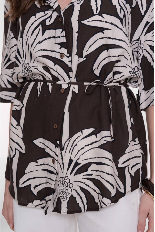 Geisha blouse bruin - Foto 2