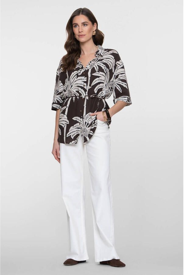 Geisha blouse bruin - Foto 3