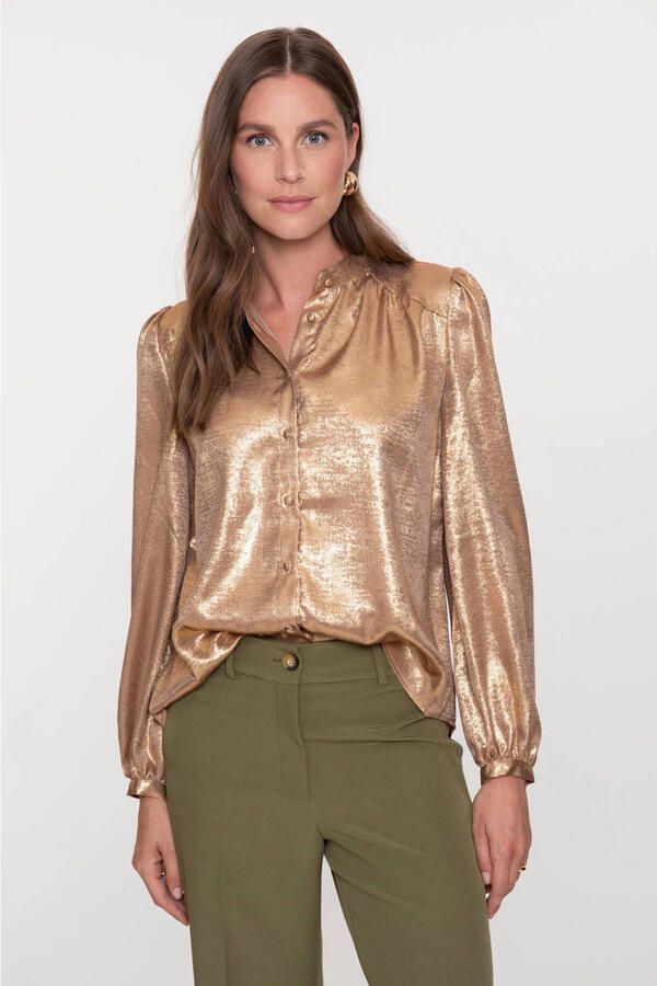 Geisha blouse goud