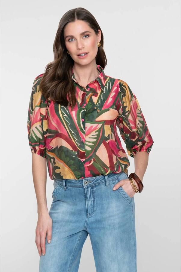 Geisha blouse groen