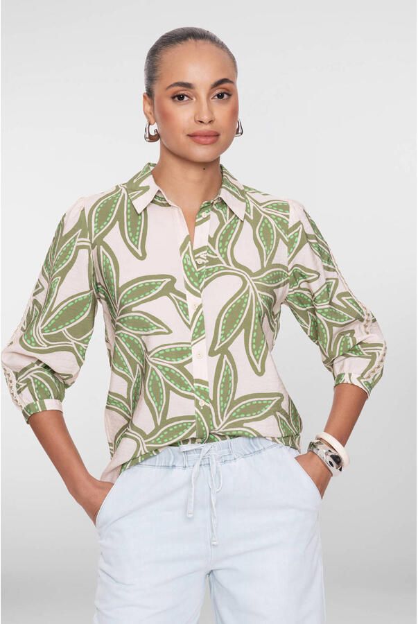 Geisha blouse groen