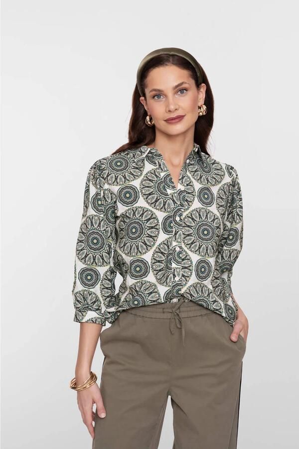 Geisha blouse groen