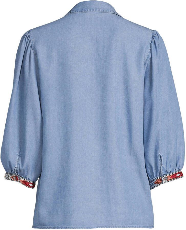 Geisha blouse lichtblauw - Foto 2