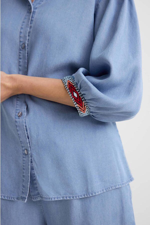 Geisha blouse lichtblauw - Foto 3