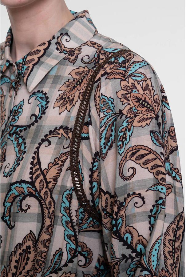 Geisha blouse met paisley meerkleurig - Foto 2