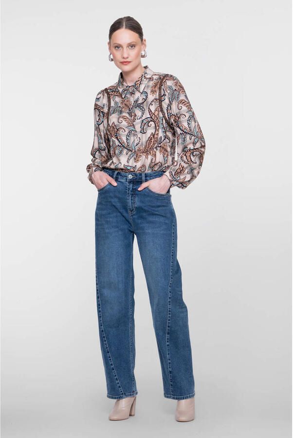 Geisha blouse met paisley meerkleurig - Foto 3