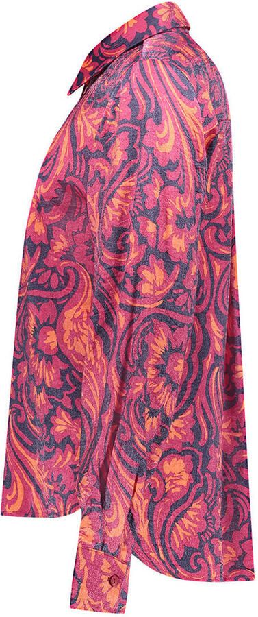 Geisha blouse met paisley roze - Foto 3
