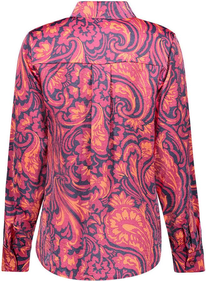 Geisha blouse met paisley roze - Foto 2
