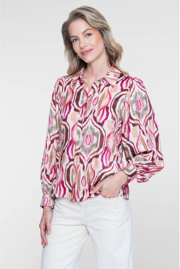Geisha blouse met print meerkleurig - Foto 3