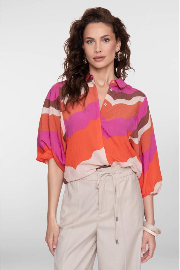 Geisha blouse roze