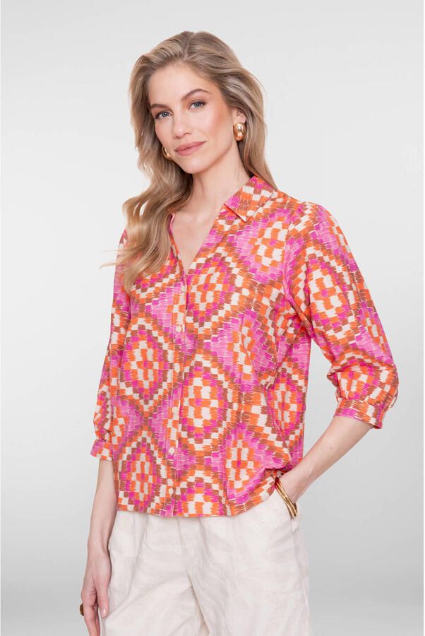 Geisha blouse roze