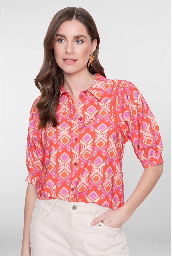 Geisha blouse roze