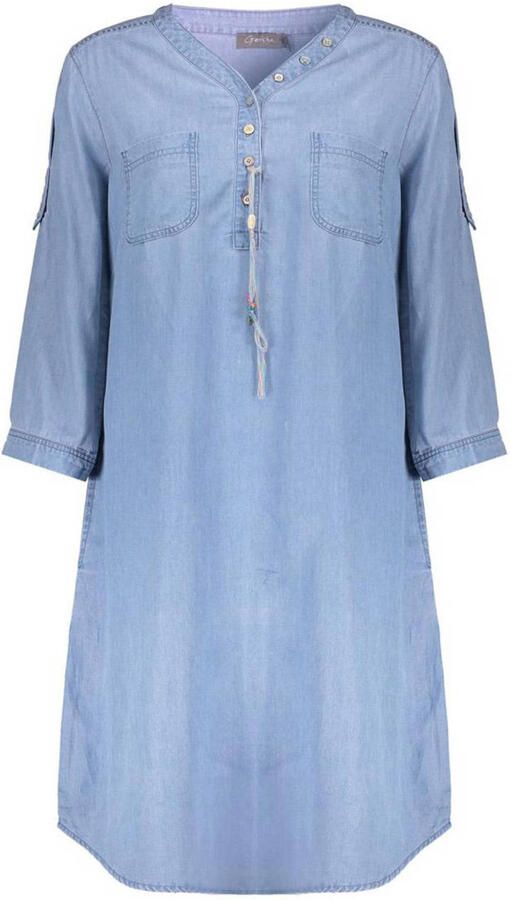 Geisha blousejurk blauw