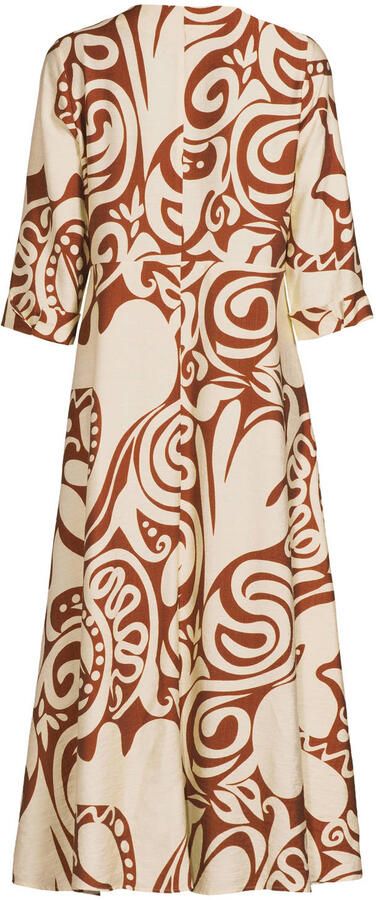 Geisha blousejurk bruin - Foto 3