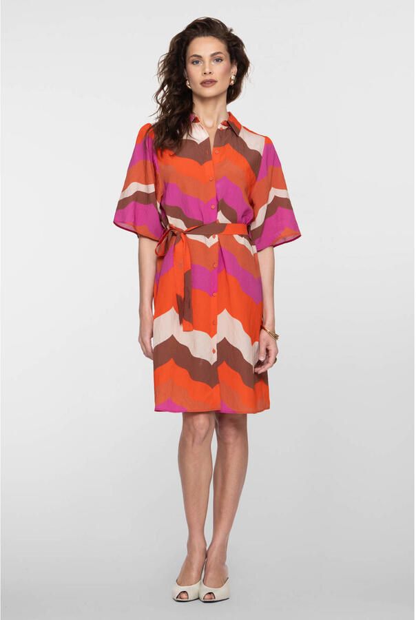 Geisha blousejurk oranje