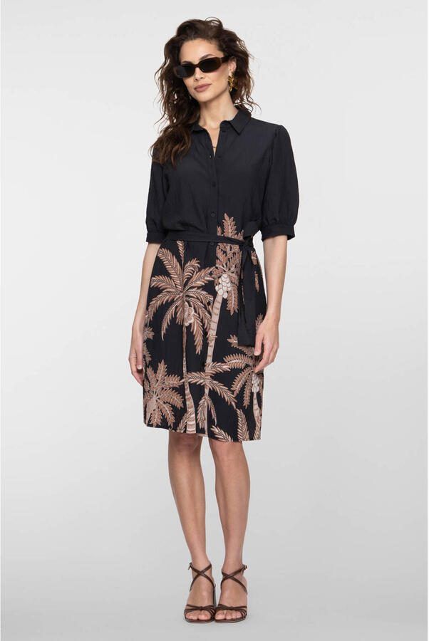 Geisha blousejurk zwart
