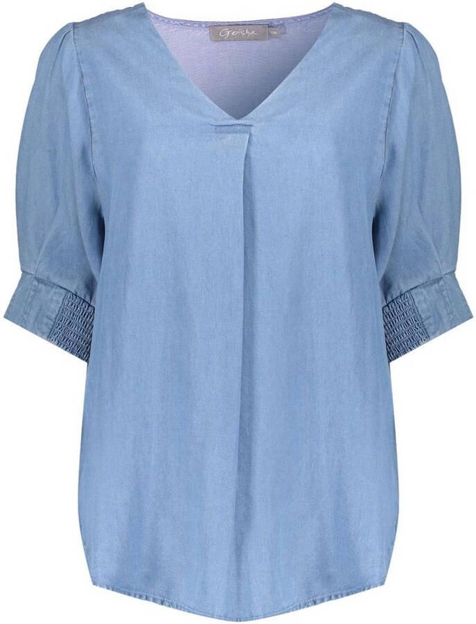 Geisha blousetop blauw
