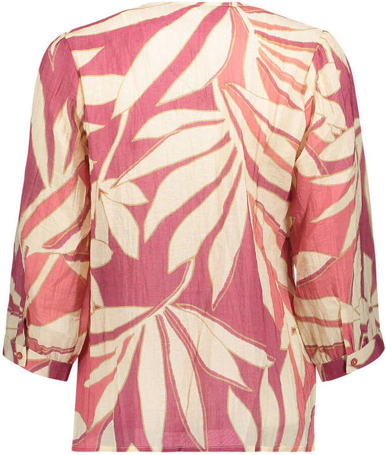 Geisha blousetop koraalrood - Foto 3