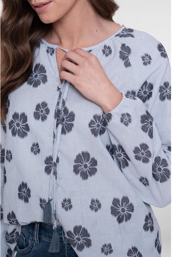 Geisha blousetop lichtblauw - Foto 3