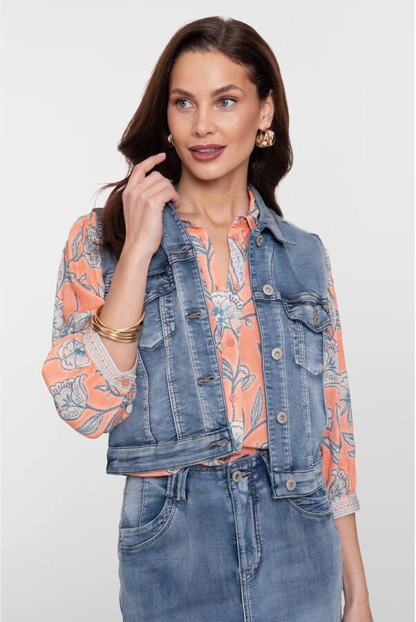 Geisha denim gilet medium blue denim - Foto 3
