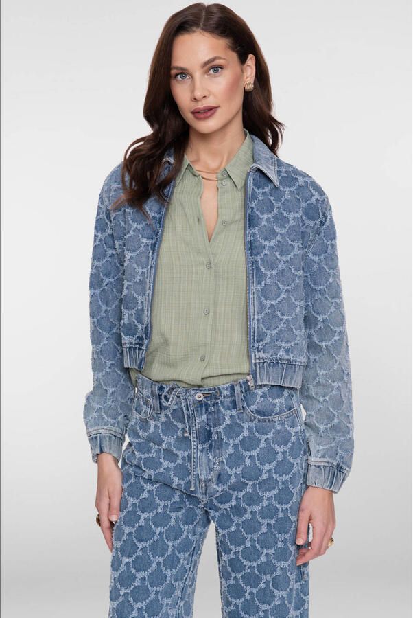 Geisha denim spijkerjas medium blue denim
