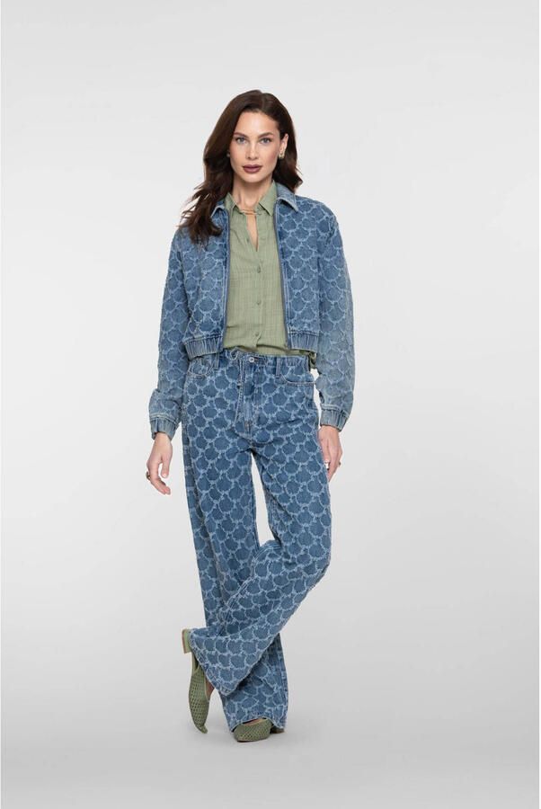 Geisha denim spijkerjas medium blue denim - Foto 2