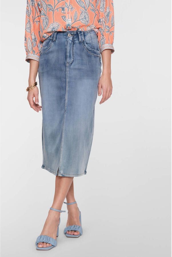 Geisha denim spijkerrok medium blue denim