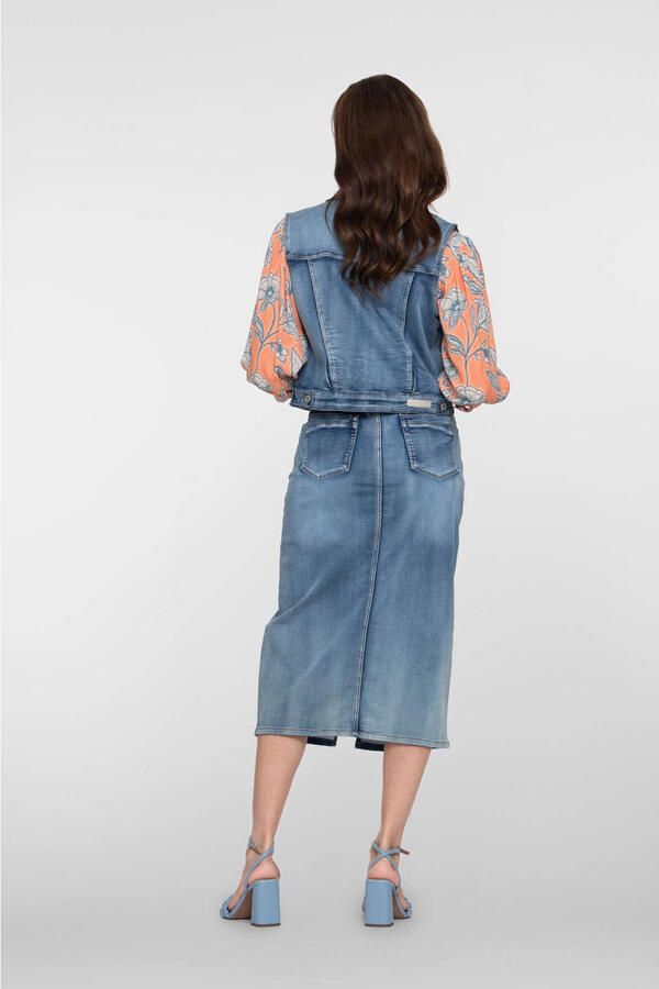 Geisha denim spijkerrok medium blue denim - Foto 3