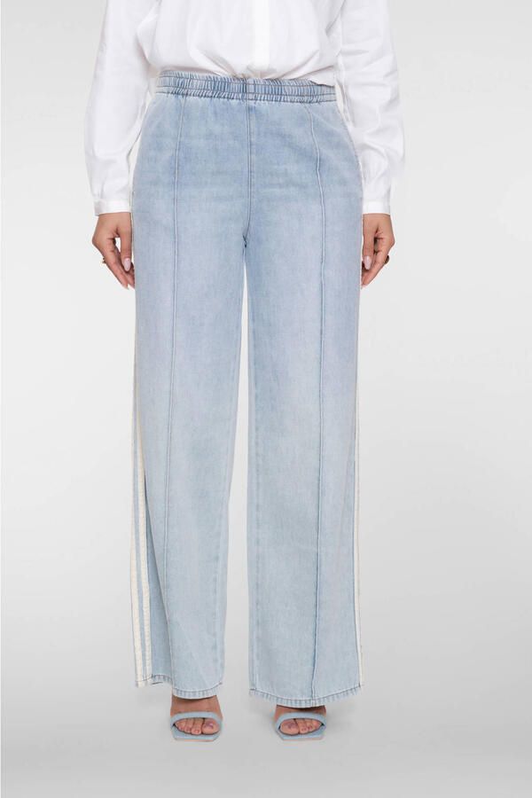 Geisha denim straight regular waist casual broek blauw