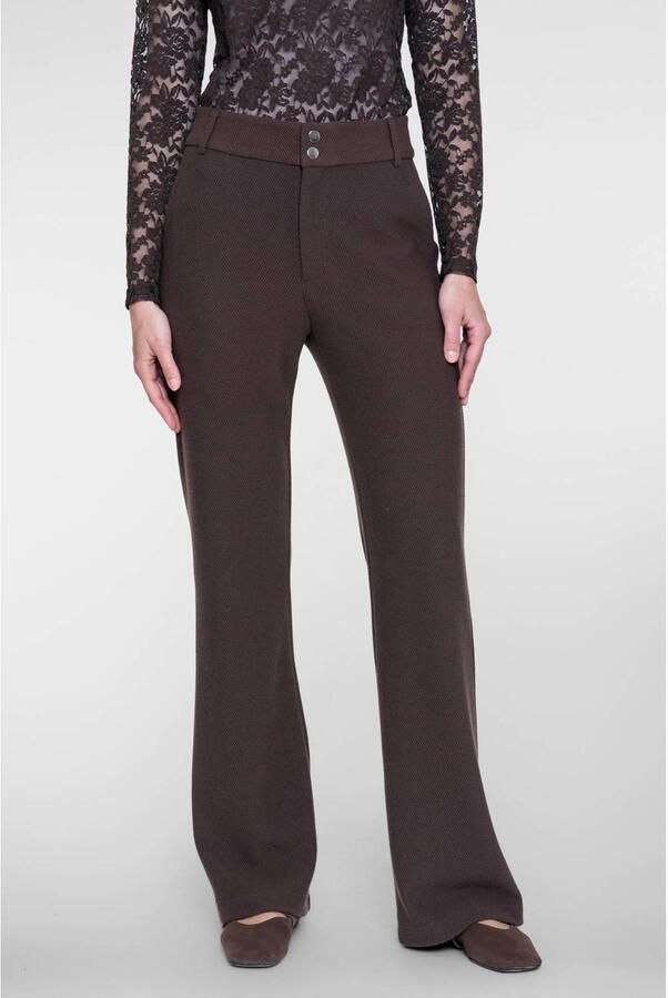 Geisha flared broek bruin
