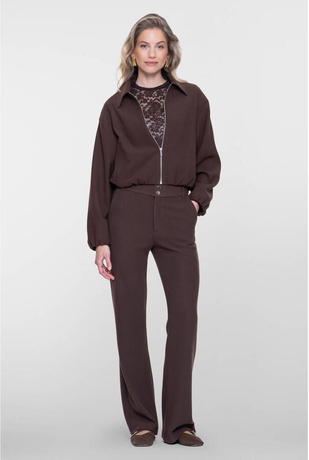 Geisha flared broek bruin - Foto 2