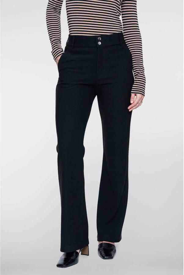 Geisha flared broek zwart
