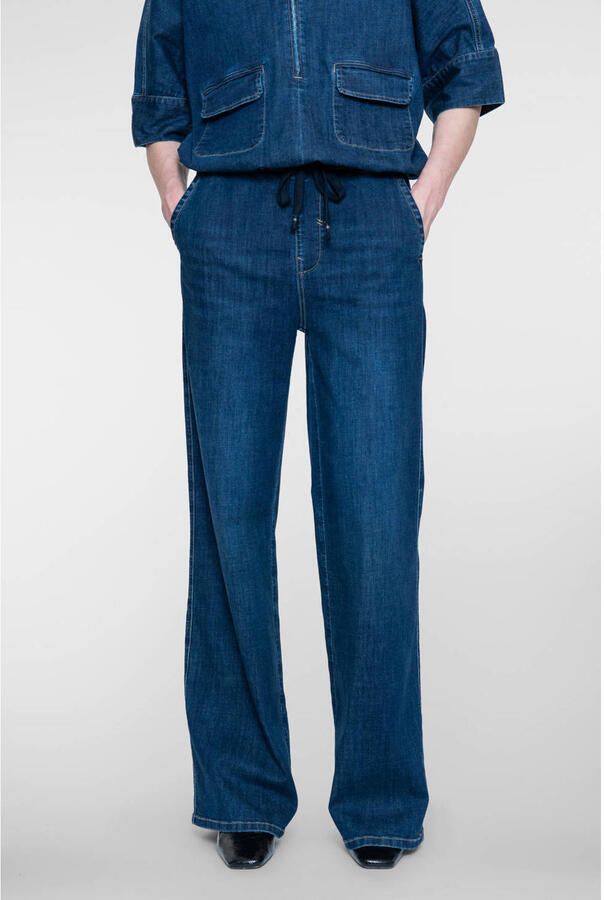 Geisha flared jeans donkerblauw