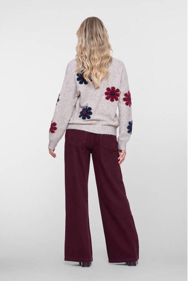 Geisha flared jeans donkerrood - Foto 2