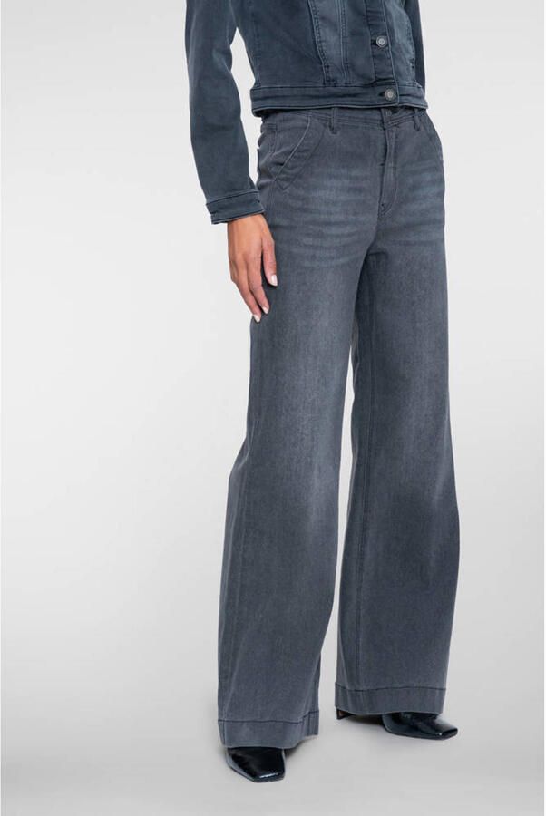 Geisha flared jeans grey denim - Foto 2