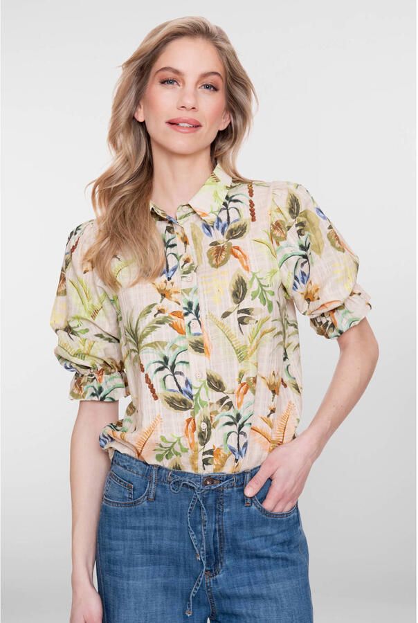 Geisha gebloemde blouse multi
