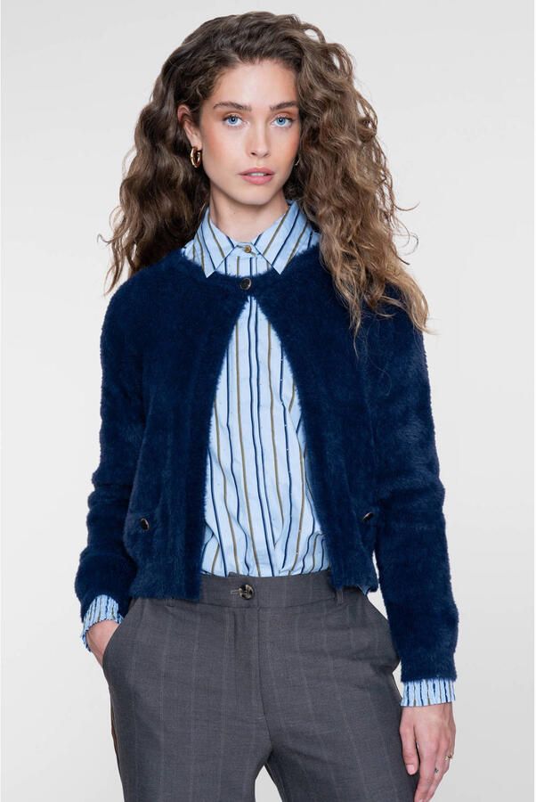 Geisha gestreepte blouse blauw - Foto 2