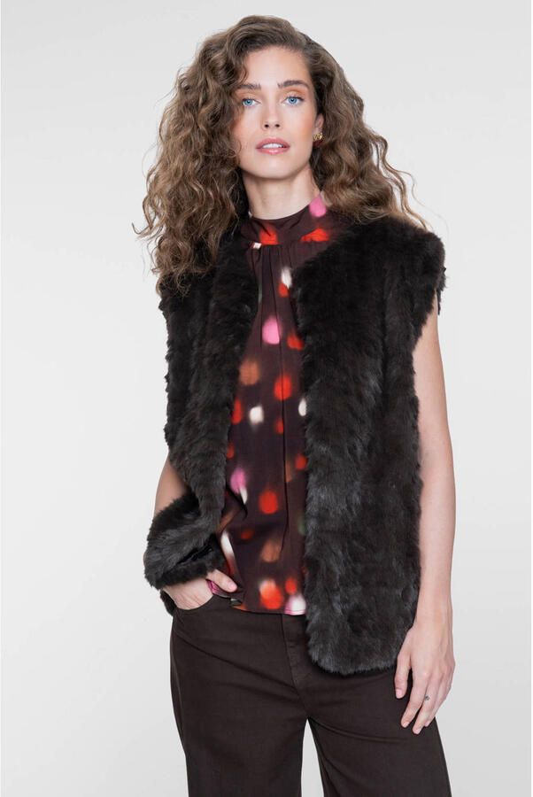 Geisha gilet bruin